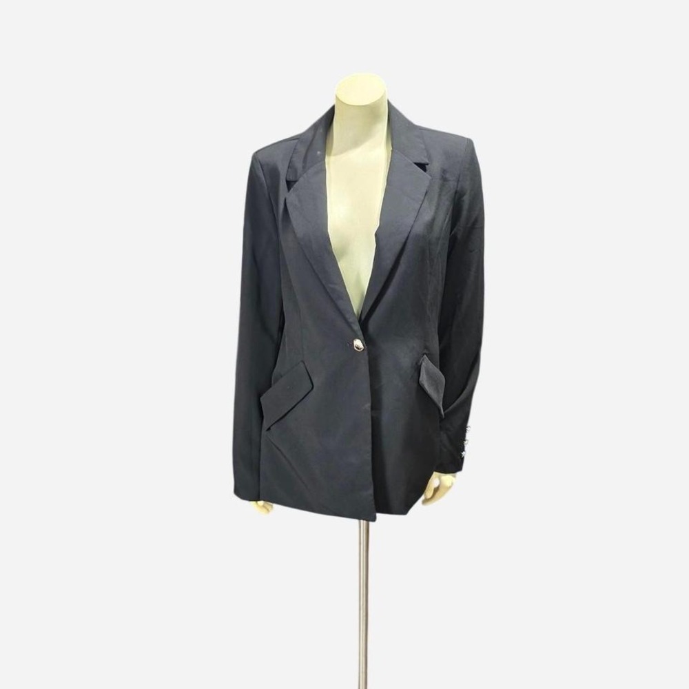 Bagatelle Women's Black Blazer Jacket Size S Tailored‎ One-Button